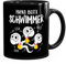Moonworks® Kaffee-Tasse Sperma personalisierte Geschenke mit Namen Papa beste Schwimmer Kinder schwarz standard