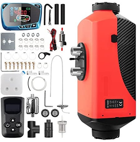 1inchome Riscaldatore diesel, riscaldamento da pavimento, diesel, 12 V, 2 kW/5 kW/8 KW, Air Diesel con silenziatore, interruttore LCD e telecomando per auto, camper