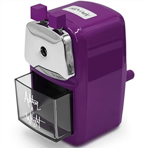 Ashton and Wright - Mechanical Desktop Pencil Sharpener - Purple