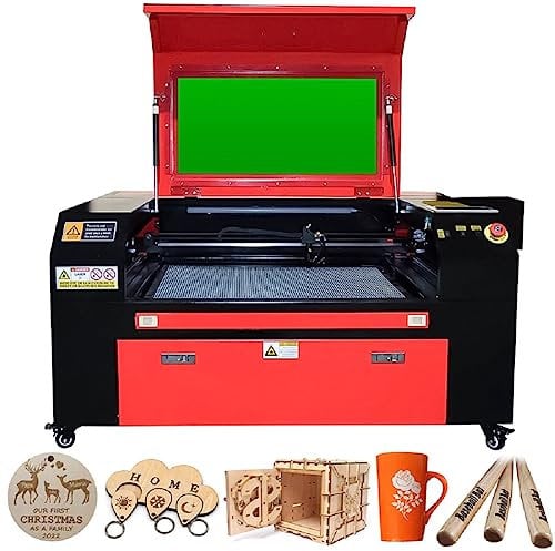 80W CO2 Laser Graviermaschine Sihao Plottermaschine Snapmaker Gravurwerkzeug 700 x 500mm 220V Europlug Ruida Control mit USB-Anschluss für Holz/Papier/Kunststoff/Leder/Glas/Keramik/Harz (80W)