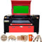 80W CO2 Laser Graviermaschine Sihao Plottermaschine Snapmaker Gravurwerkzeug 700 x 500mm 220V Europlug Ruida Control mit USB-Anschluss für Holz/Papier/Kunststoff/Leder/Glas/Keramik/Harz (80W)