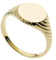 Fossil Damen-Siegelring Sadie Vintage Twists Edelstahl goldfarben, JF03804710