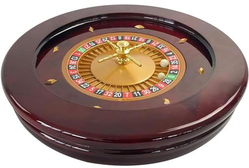 NVIVN 20 Zoll Holz-Roulette-Rad-Set, Drehteller, Präzisionslager-Roulette, Für Einen Spieleabend Zu Hause Oder Eine Clubparty