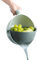 Oliver & Emilia Rotating Kitchen Colander Set 2-in-1 Plastic Strainer, Dishwasher Safe, BPA Free, Food Versatile Draining and Rinsing Tool for Pasta, Vegetables, and Rice - Efficient Water Drainage