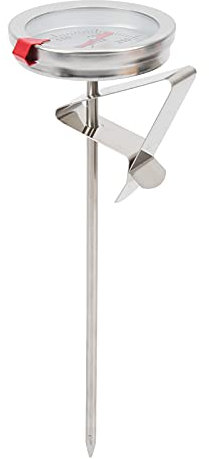 Deep Fry Thermometer - Stainless Steel Measuring Tool for Oil Pan - Accurate Temperature Gauge for Frying and Grilling - and Corrosion Resistant - 50℃ to 300℃ - Ideal for Home