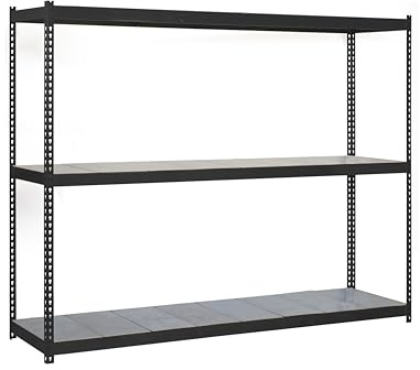 PROREGAL Schwerlastregal Metal Beast Three | HxBxT 150x120x45cm | 3 Ebenen | Fachlast 600kg | Anthrazit | Weitspannregal Werkstattregal Lagerregal