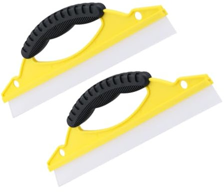 iplusmile 2stücke Teiliges Fensterabzieher Weicher Gummilippe Effektiver Glas Autofenster-Reiniger Für Bad Küche Dusche Und Auto Vielseitiger Duschabzieher Für Streifenfreie Sauberkeit