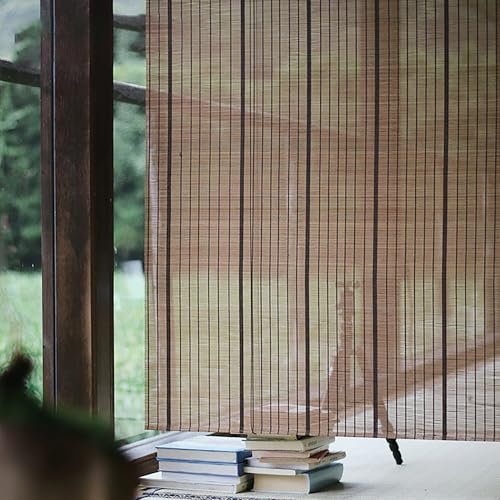 Tenda A Rullo Oscurante,Tapparella avvolgibile Bambù,Tende a Pacchetto,Tende da Finestra,Arredamento Casa per Gazebo, Patio,per Giardino/Veranda,Personalizzate