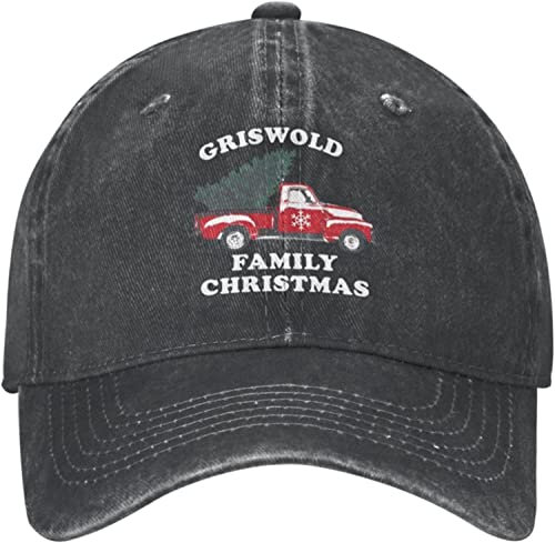fifbird Griswold Weihnachtsmütze, Familien-Weihnachtsmütze, Damen, Baseballkappe, niedliche Mützen, Schwarz , Einheitsgröße