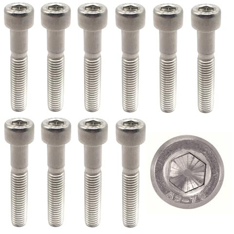 Vis INOX M5x80 mm tête cylindrique BTR Ø 5x80 mm | Vis M5 x 80mm CHC à 6 pans creux (clé allen) | Acier Inoxydable A2-70 (V2A/304) | ISO 4762 / DIN 912 : LOT DE 5 Pcs - ProRaje