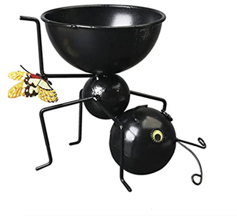 Ameisen-Blumentopf aus Schmiedeeisen, Organizer für Tiere, Cartoon-Tiere, für Zuhause, Garten, Innen- und Außenbereich