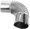 HIAKDOFT 90degree Stainless Steel Elbow Pipe Heat Insulation Flue Adapter for Stove Chimney Outdoor Camping Tent Stove Accessories Enhanced Efficiency Fireproof Design