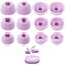 Miayaya Silicone Tips Replacement Earbuds Tips for Beats Fit Pro True Wireless Earbuds Tips Eartip, Fit in The Charging Case Ear Covers, S/M/L, 6 Pairs, Stone Purple