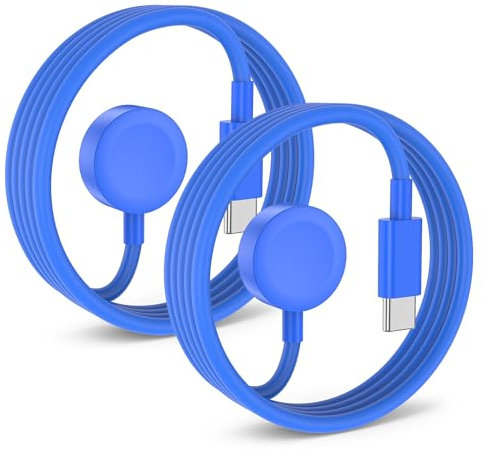 2 Pack for Apple Watch Charger Cable USB C Magnetic iWatch Charger Fast Charging Cord 2M for Apple Watch Series Ultra 2/Ultra/SE/9/8/7/6/SE2/5/4/3/2/1-Blue
