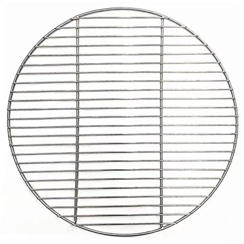 Griglie rotonde in acciaio inox per barbecue, griglie in metallo, tappetini per cottura a vapore barbecue (40 cm)