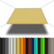 Parasol rectangular para balcón, 3 x 5 m, para exteriores, patio, césped, piscina, color crema