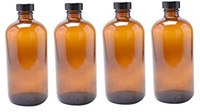 Zerodeko 4piezas Botella De Vidrio Marrón Sellada Para Miel Ecológica Para Cocina y Almacenamiento De Mermelada