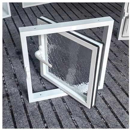 SRDCAIM Ventanas corredizas rectangulares empotradas para cobertizo, Ventanas Verticales de Servicio para el hogar, baño, Oficina, Sala de Estar, decoración(20x28in/50x70cm)