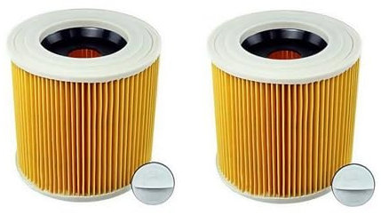 Filtre cartouche. Compatible avec Karcher, Aspirateur WD3 Premium WD2 WD3 WD1 MV3 MV2 WD3 P.(2pcs)
