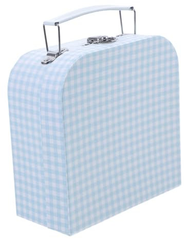 VICASKY Karierte Aus Pappe Blau Für Junge Mädchen Heimdekoration Hochzeit Geburtstag Aufbewahrungsbox Für Schmuck Und Andenken