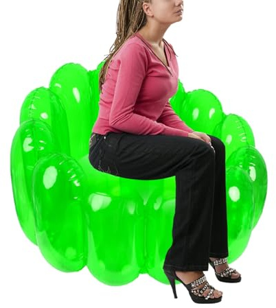 Aufblasbares Sofa – Sitzsack auf Sofa, mit Luftgebläse