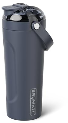 BrüMate Multishaker 750ml Protein Shaker, Insulated Stainless Steel Bottle | 100% Leakproof Magflip Lid, Metal 25oz Gym Shaker with Built-in Agitator, 24hrs Cold Mixing Gym Bottle