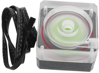 Veemoon Pc Liquid Pump Water Cooling System with Pwm Control, 500l/ Rate, G1/4 Threaded Port for Cpu Cooling, High-performance Pc Water Cooler Compatible with Desktop and Laptop Systems