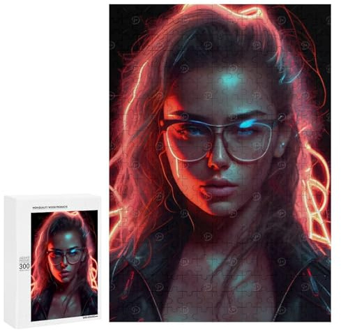Teenager-Puzzle 300 PCS Puzzle Cyborg Girl Puzzles Für Erwachsene Präzisionsschnitt Fördert Das Gehirntraining Herausforderndes Familienspiel 300 PCS