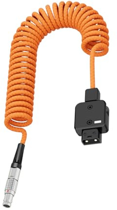 Sisyeuo 60cm D-Tap to 2Pin Power Cord Flexible Power Lines Nylon Texture Suitable for Battery and Professional Cameras Battery Cable