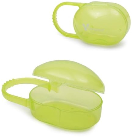 Cangaroo Schnullerbehälter P1139, Schnullerbox grün, PP mit Henkel ab Geburt