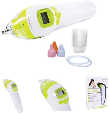 Elektrischer Nasensauger, Nasensekretsauger, 3 Aufsätze, ergonomische Form