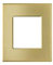 Arnould 22760 Plaque Enjoliveur Métal Or Satin - 2 modules - S.Light