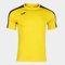 Joma Mens Academy Short Sleeve Game T-Shirt, Yellow/Black, L EU