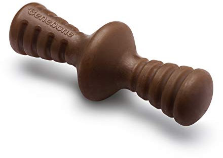 Benebone Zaggler Unzerstörbares rollendes Kauspielzeug für Aggressive Kauer, langanhaltende, robuste Langeweile Breaker für Hunde, echter Erdnussgeschmack, für mittelgroße Hunde, hergestellt in den