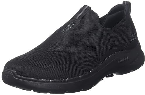 Skechers Herren GO Walk 6 Sneakers,Sports Shoes, Black Textile, 46 EU