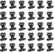 Metallklammern Kleine Bulldogge Büroklammern Multi-function Metall klammern für Fotos, Büros, Küche zu Hause 30 Stück 20mm (Schwarz)