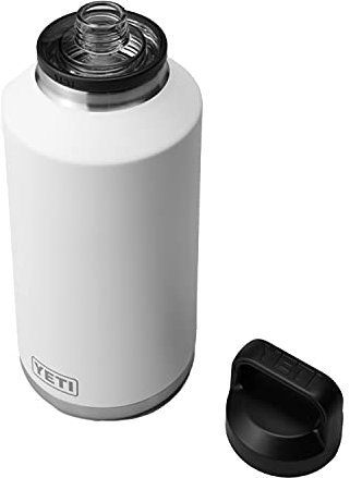YETI Rambler - Flacone isolante sottovuoto, in acciaio INOX con tappo Chug, 1800 ml, colore: Bianco
