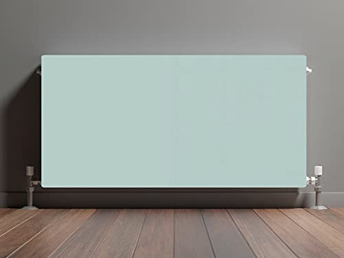Duck Egg Coloured Glass Radiator Cover Panels - Made from Toughened Heat Resistant Glass