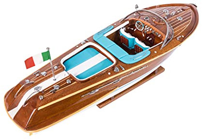 Seacraft Gallery Riva Aquarama klassisches Modellboot aus Holz, 52,8 cm – montiertes Holzspielzeug Boots-Dekor – Holzdekor Modell Boote und Schiffe – Modellschiffe – Holzmodellschiff Dekoration