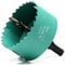 Sierras de Corona 70 mm, M42 HSS Bi-Metal Coronas Perforadoras con Adaptador y Broca Piloto Profundidad de Corte 27 mm, Abridor de Agujero para Metal Aluminio Madera PVC Plástico/Verde
