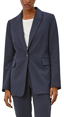 S.Oliver BLACK LABEL Damen 150.11.899.15.152.2102883 Blazer, Dark Navy, 44 EU