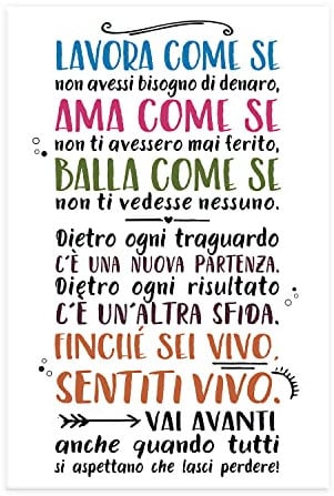 Vulfire Stampa da Parete Frase Motivazionale Speciale, Idea Regalo Decorativa, Arredamento Casa Soggiorno Salotto Ufficio Cucina, Poster in carta glossy premium (29.7x42)