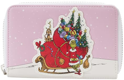 Loungefly Dr Seuss How The Grinch Stole Weihnachts-Geldbörse mit Reißverschluss
