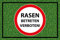mrdeco Metall Schild 20x30cm gewölbt Rasen Betreten verboten Deko Blechschild Tin Sign