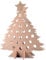 Thornton & France Wooden Advent Tree With 24 Holes | Tipsy Tree Wine Rack for 187mil Wine Bottles or 330ml Beer Bottles | Refillable Empty Advent Calendar For DIY Advent Gifts