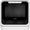 PremierTech Mini Lavastoviglie Portatile, Da Campeggio, Barca, Casa Vacanze, Hotel, Bed & Breakfast, 6 programmi, Compatta, Minimo Ingombro, Da Tavolo Appoggio, Lavaggio Frutta Biberon, Nera PTLS2B