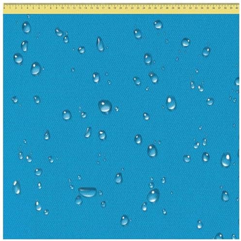 DreamRoots Segeltuch Wasserdicht - Polsterstoff Meterware 160 cm breit - Wasserabweisender Stoff 220 g/m2 600D - Markisenstoff Wasserdicht Meterware Himmel 1M