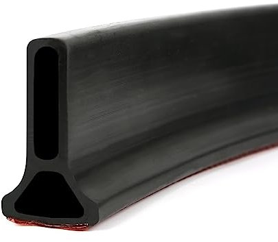 Jackfru Selbstklebende Duschdichtung, Duschkabinen Dichtung, Dusche Wasserstop Wasserdichter Streifen, Silikondichtung für Nass-Und Trockentrennung für Küche, Badezimmer (Schwarz(100 * 3 * 5cm))