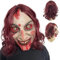CHIKIXSON Maske Horror Halloween, Halloween Gruselige Masken Erwachsene, Evil Herren Damen Halloween Latex Maske Horror mit Haare, Cosplay Kostüm Party Requisiten (Horror Maske)