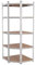 Tronitechnik® Schwerlastregal, Kellerregal, Lagerregal, 40 x 40 x 70 x 70 x 180 cm, Regal mit Stahlgestell, jeweils bis 875 kg belastbar, 5 verstellbare Ablagen, silbern